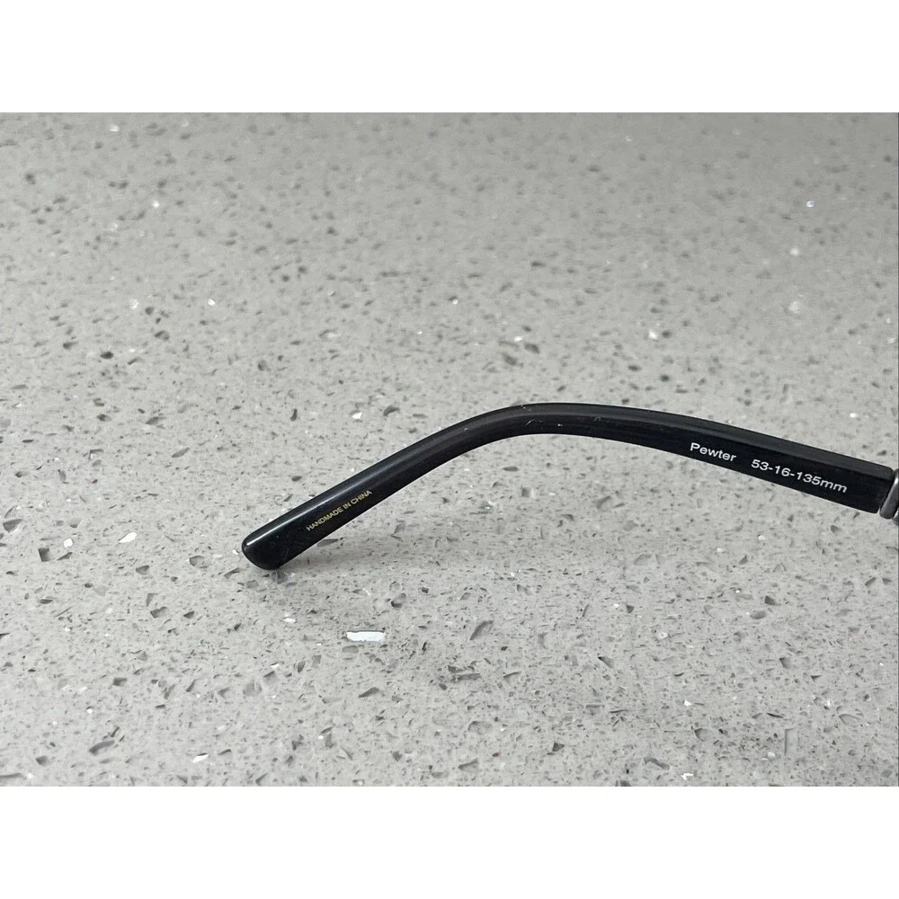 NICOLE MILLER Collection Eyeglasses FRAMES ONLY 53-16-135 Pewter Under Wraps
